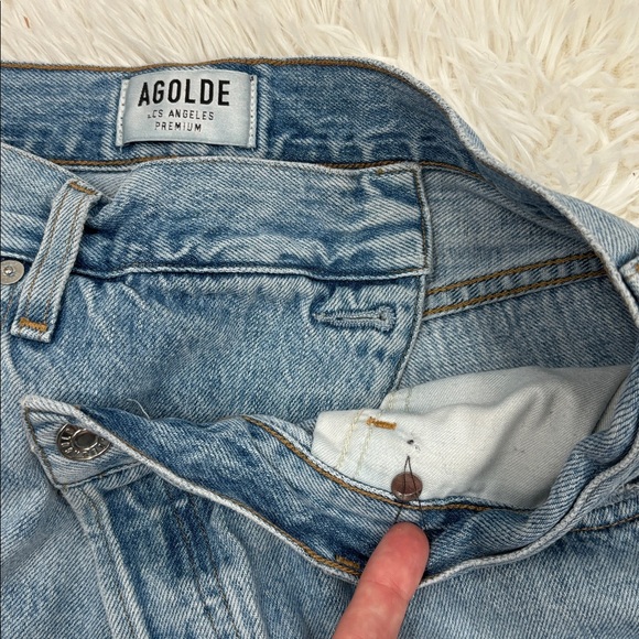 Agolde Criss Cross Upsized Jeans Suburbia Size 27 - Picture 7 of 12